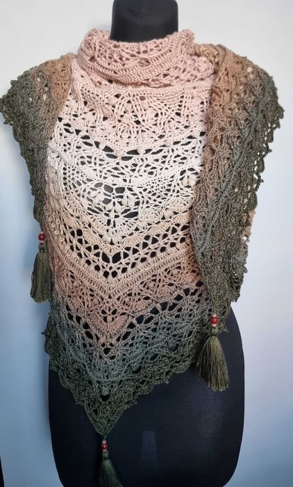 Chusta szydełkowa - rękodzieło