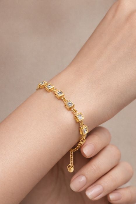 Piękna bransoletka próba 18k