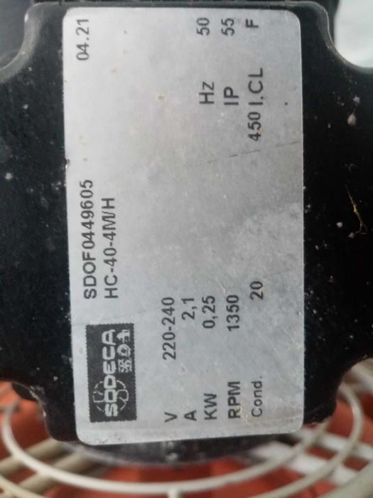 ACM1457 - Ventilador exaustor com regulador de velocidade - Usado