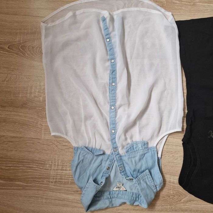 Zestaw 3 bluzek: Guess, Armani Exchange, Stradivarius, r.XS
