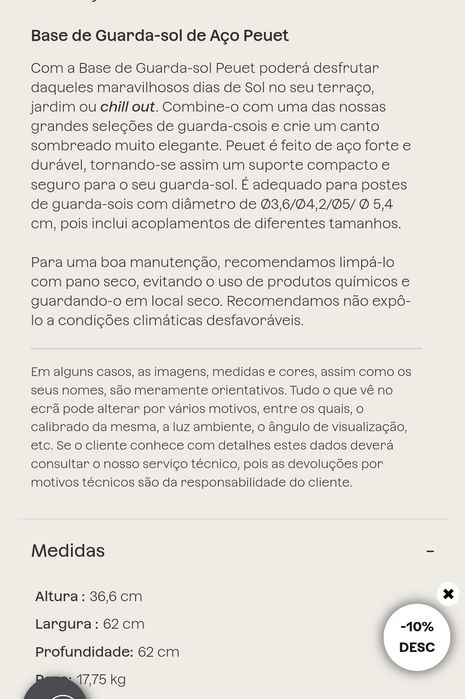 Bases para guarda sois