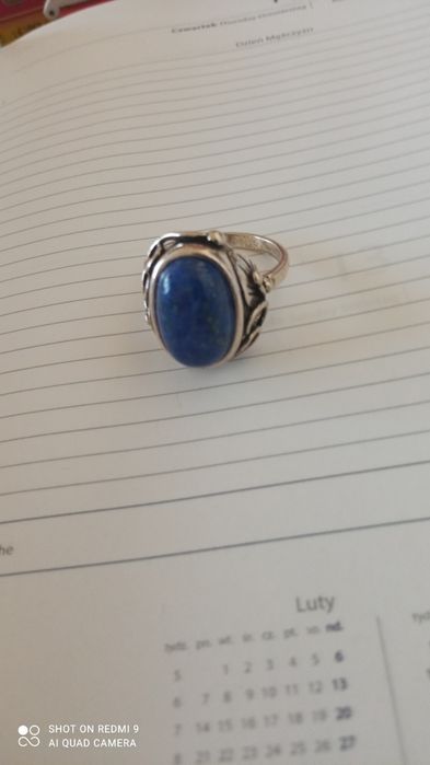 Pierścionek z lapis lazuli