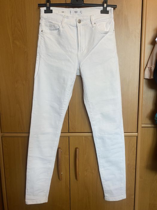 Spodnie jeansowe białe 36