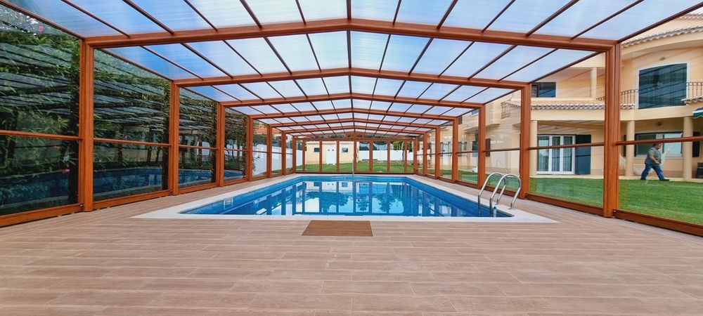 Cobertura telescópica piscina