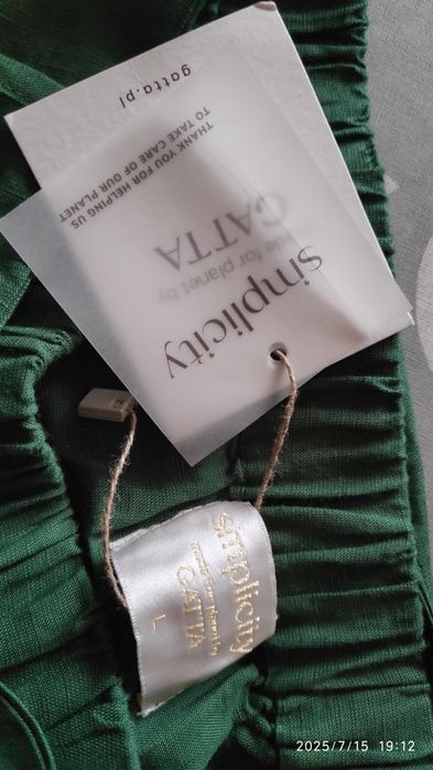 Spodnie Gatta simplicity zielone rozmiar L