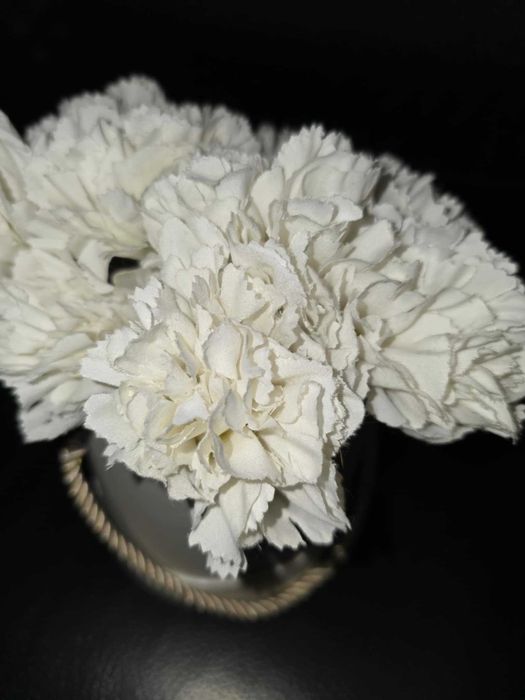 GOŹDZIKI sztuczne kwiaty fejka ikea bukiet 9 szt. wazon ozdobny