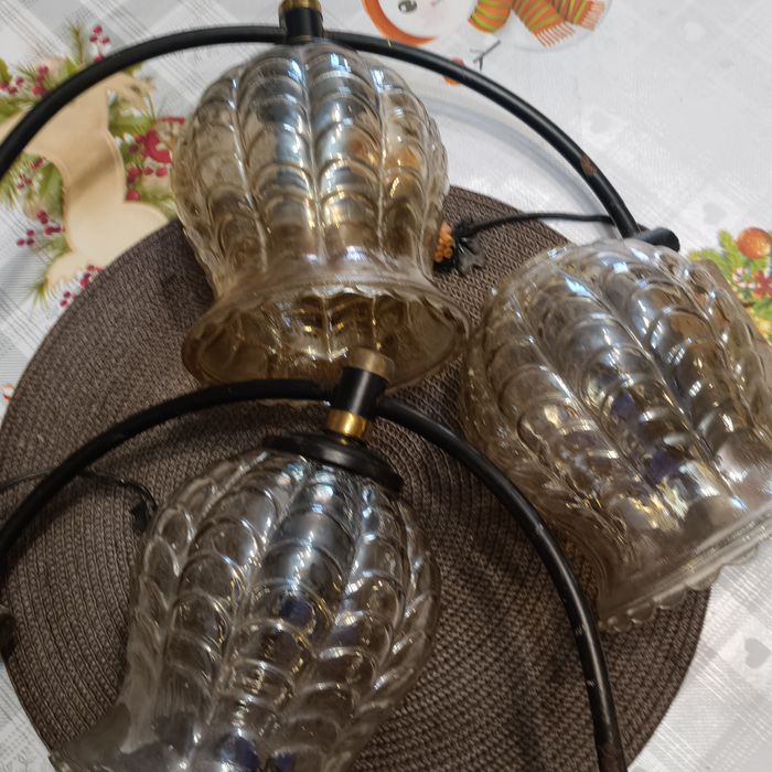 Klosze lampy kinket prl