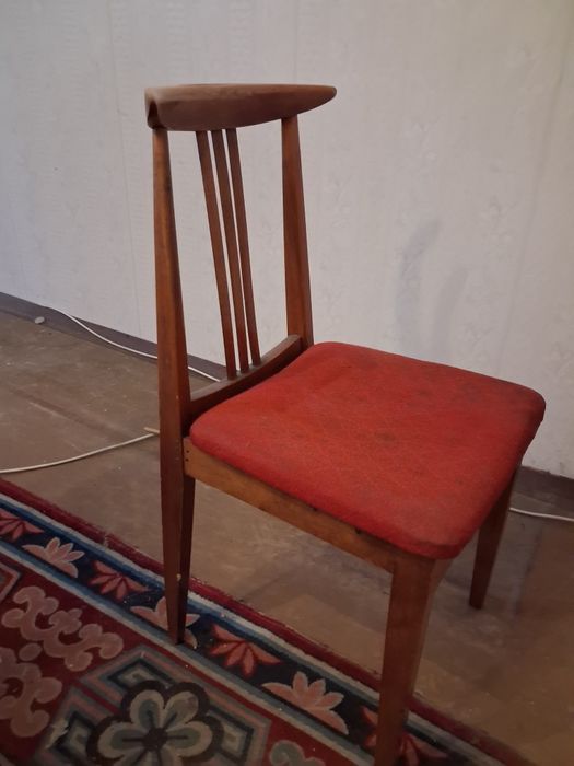 Krzesło drewniane PRL lata 60-te
