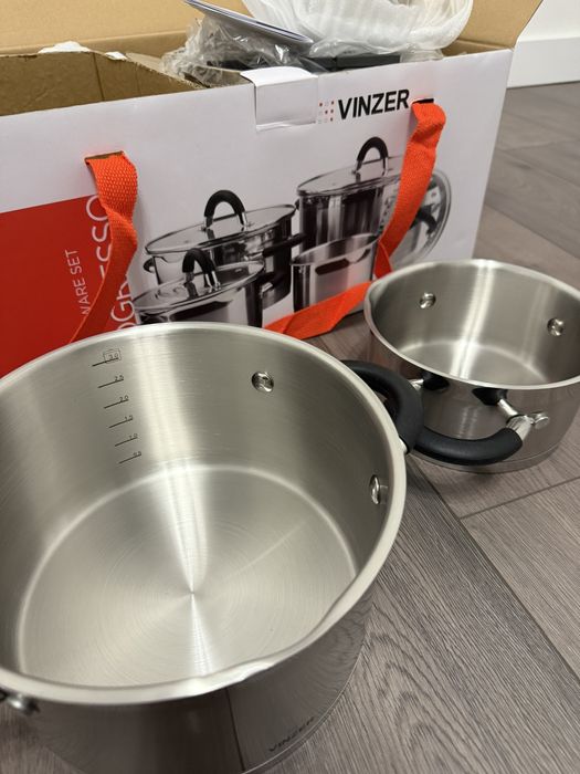 Набір посуду Vinzer з нержавіючої сталі