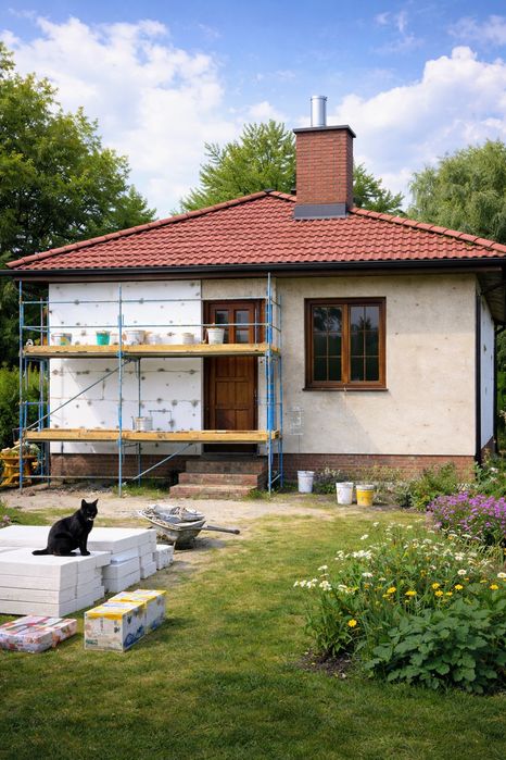 Docieplenia ocieplanie domu  budynku styropianem i inne usługi