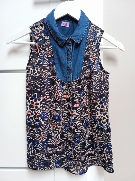 F&F bluzka tunika koszulowa 140/146