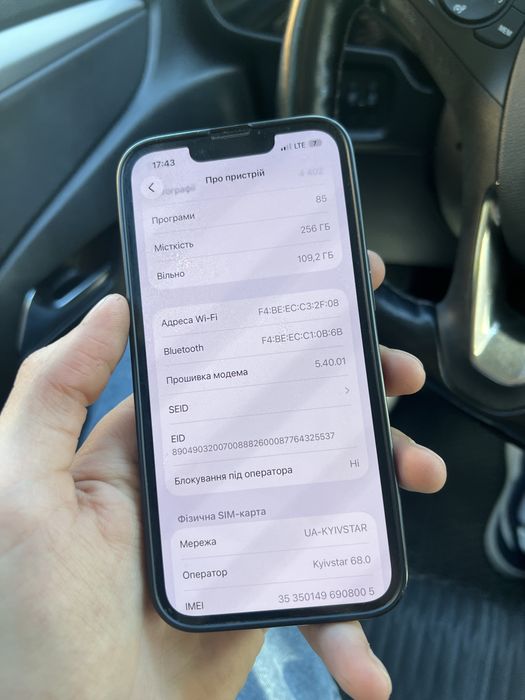 Iphone 13 pro 256