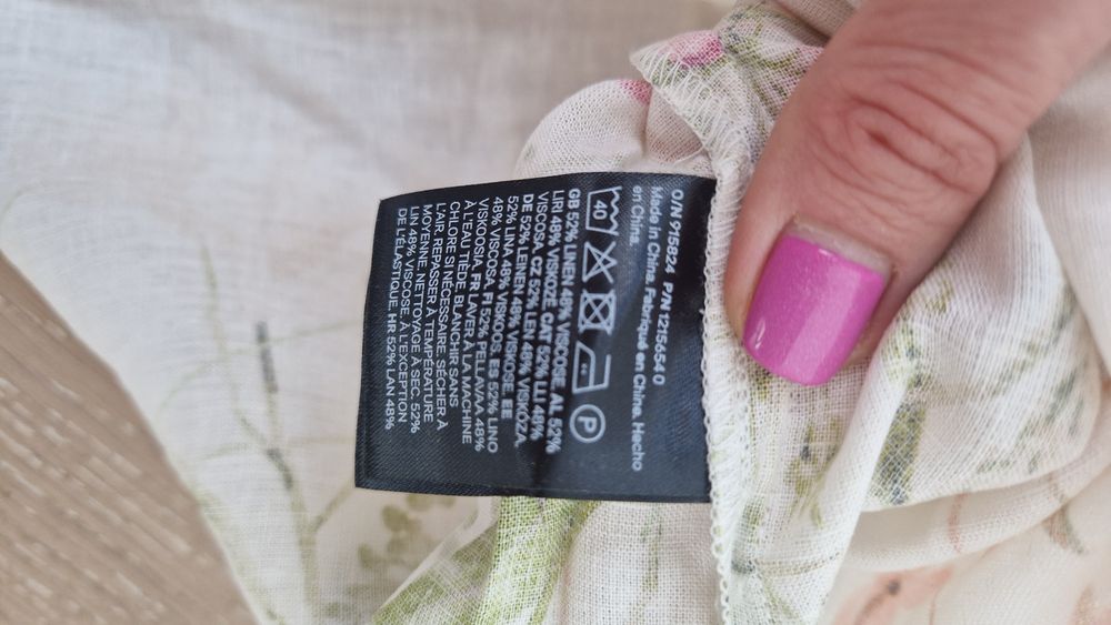 Piękna koszula lniana h&m rozm. XL