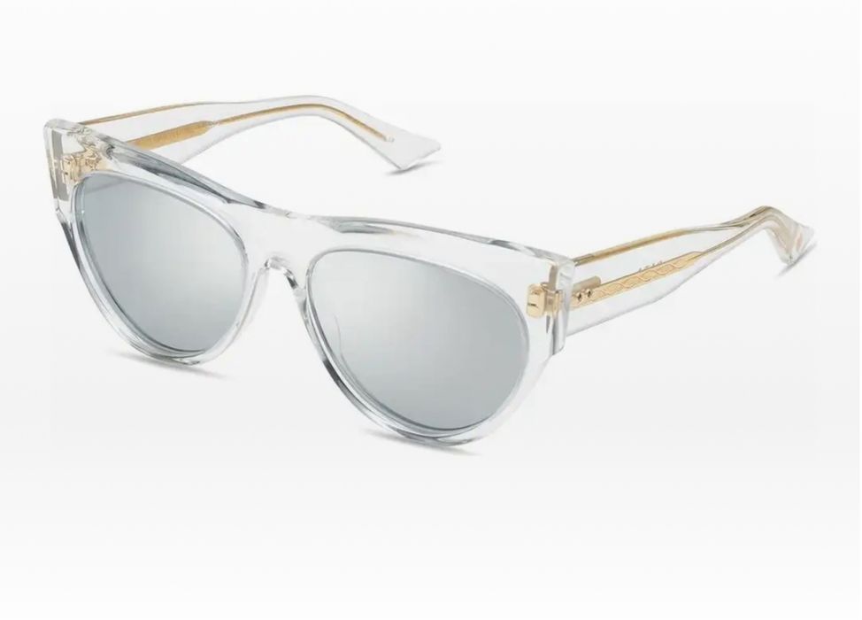 Nowe oulary marki DITA przezroczyste ze zlotem