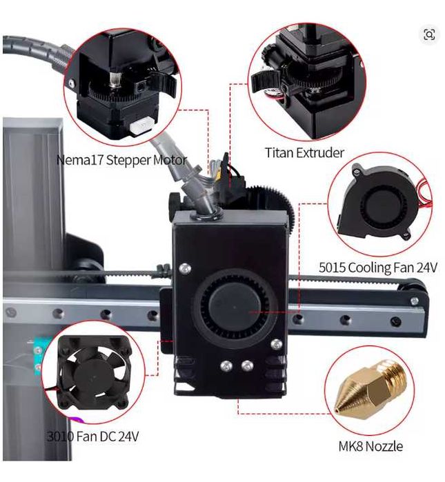 Hotend Direct Extrude Titan KINGROON