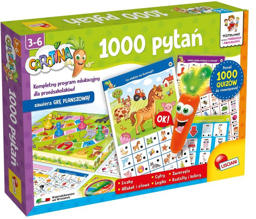 Liściani Carotina 1000 Pytań 304-Pl49363 Lisciani Nowa Nieużywana