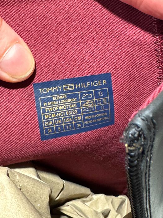Чоботи жіночі високі Tommy Hilfiger 38р