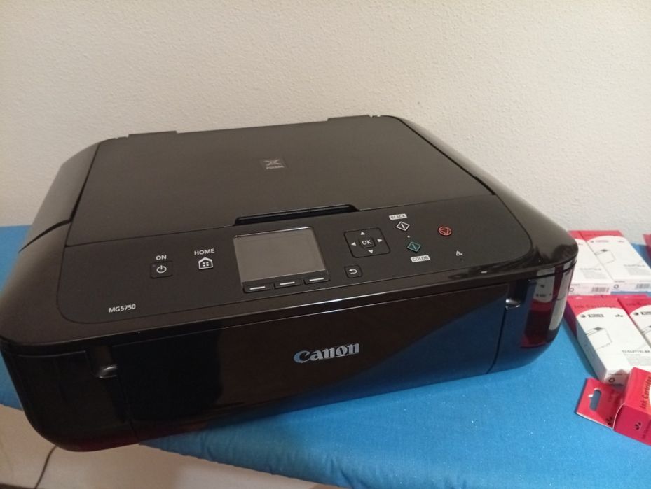 Impressora Canon PIXMA MG5750 Wi-Fi + 10 Tinteiros XL Selados