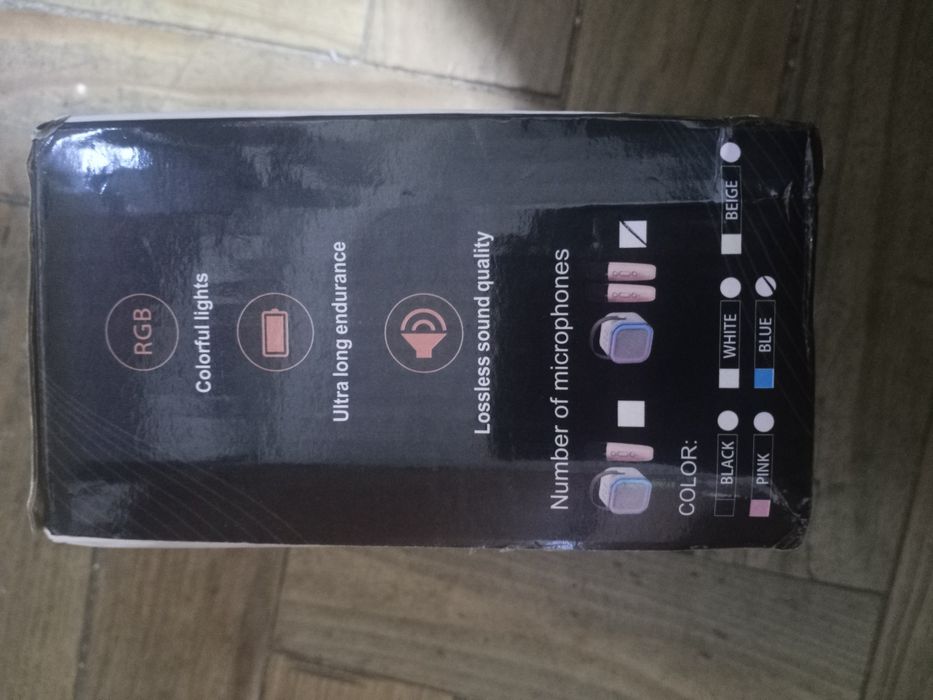 Coluna com microfones