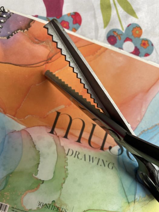 Ножницы для ткани зигзаг профессиональные