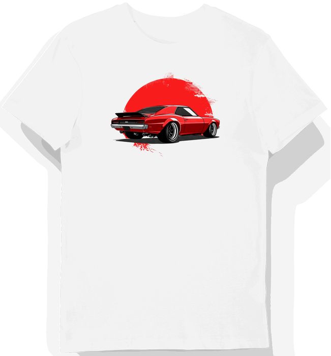 Koszulka męska biała z Motywem Klasycznego AMC AMX 1969 XL