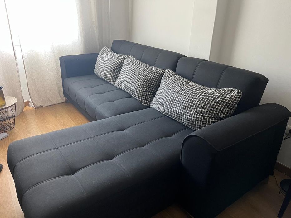 Sofá Cama com arrumação - oferta de higienização