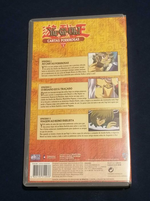 vhs	Yu-Gi-OH – Cartas Poderosas