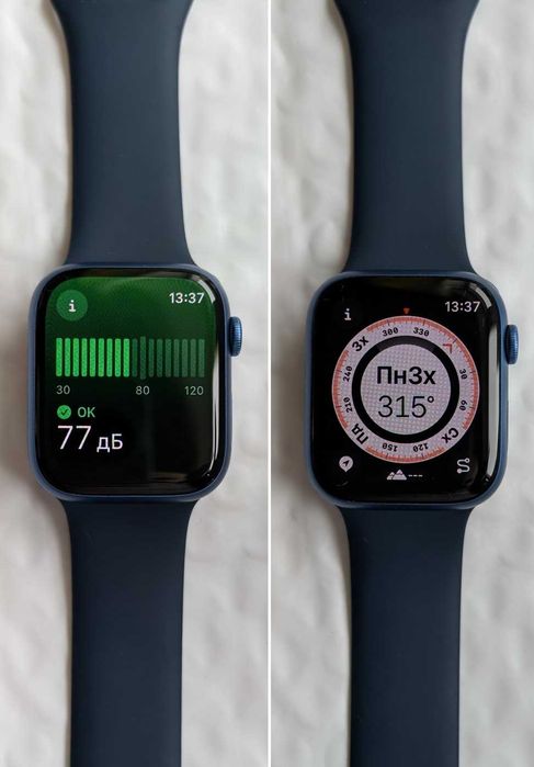 Стан новаих Apple Watch 7 45 mm Blue Магазин Гарантія