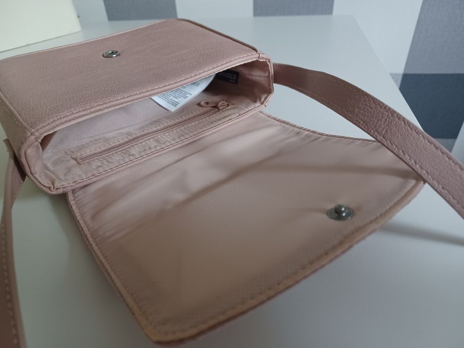 Torebka  pudrowy róż - H&M idealna na prezent - nowa