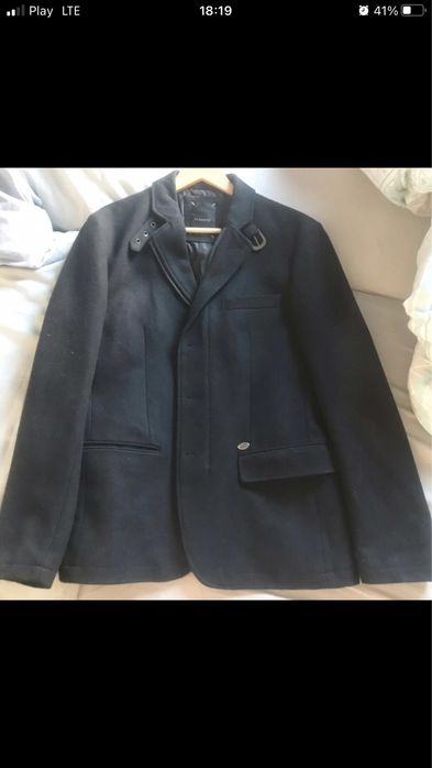 Elegancka kurtka męska typu bosmanka z domieszką wełny