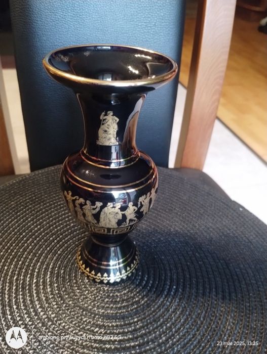 Grecji wazonik wazon porcelanowy 24K Gold