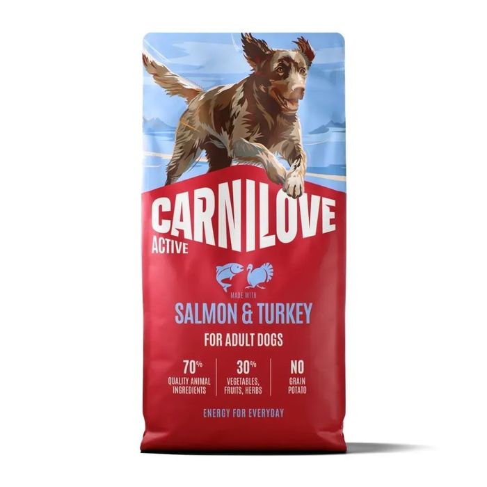 5430грн! Carnilove Active Salmon & Turkey для cобак лосось та індичка 12 кг