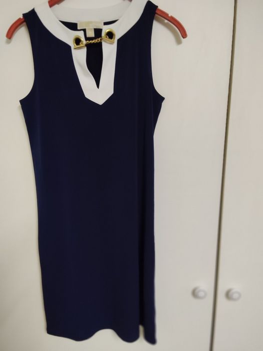 Lindo Vestido Azul Escuro Marca Michael Kors