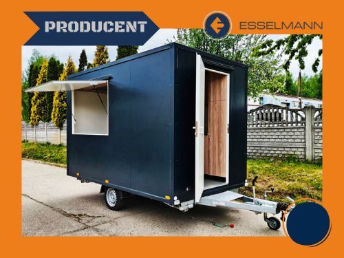 Esselmann BUDGET 3,5 przyczepa gastronomiczna z wyposażeniem  przyczepa gastronomiczna na kategorię B FoodTruck