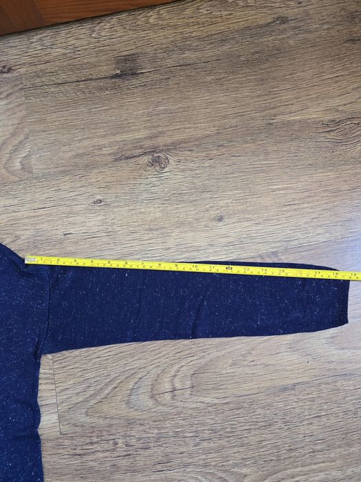 Granatowa sukienka sweter, Etam, S, srebrna nitka