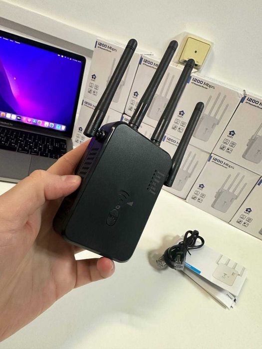 WiFi репітер 1200 Mbps | Підсилювач Wi-Fi сигналу | 2.4G + 5G | Перевірено | Без обривів
