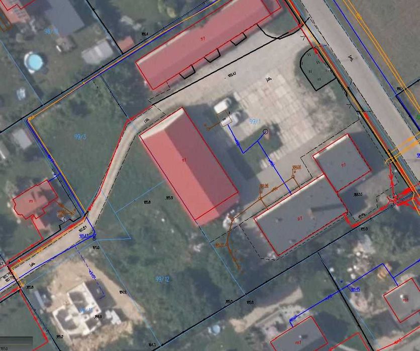 Działka budowlana 1119 m² Sobianowice  blisko Lublina media - Widok 3