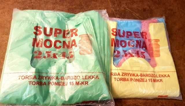 reklmówka HDPE 25/45 SUPER MOCNA