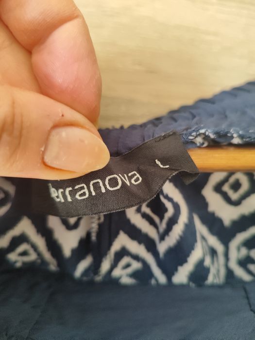 Spodnie alladynki haremki granatowe L