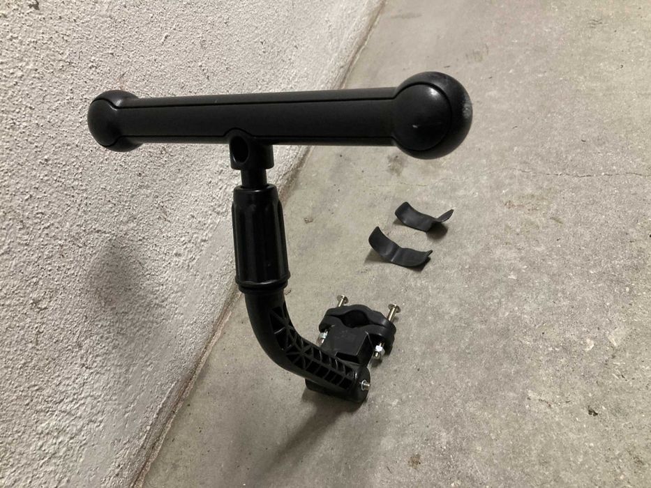 Apoio suporte bicicleta para criança