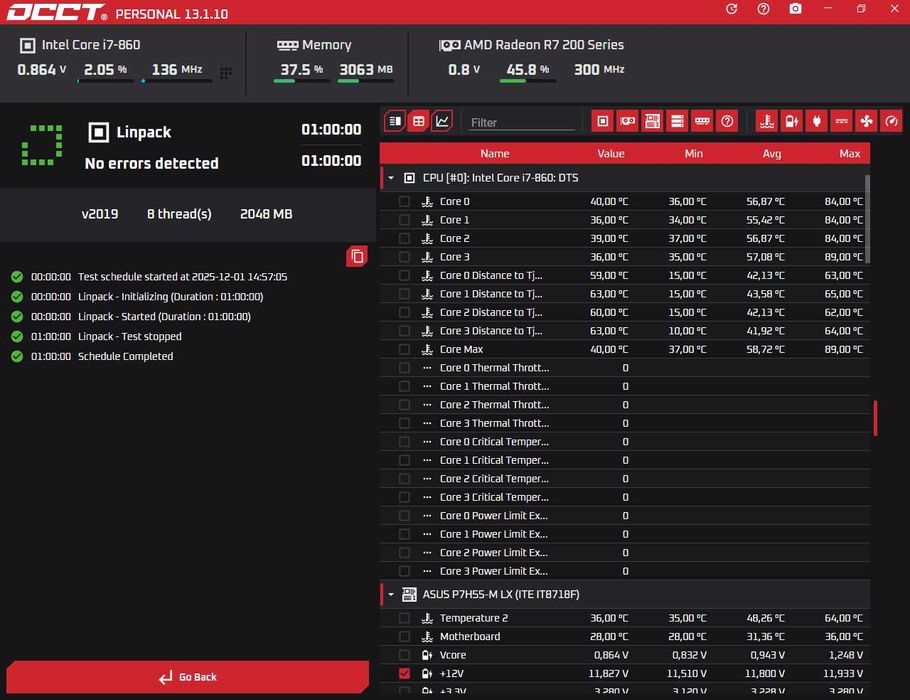 Комп'ютер + монітор / Core i7-860 / Radeon R7 240 2GB / 8GB RAM / SSD