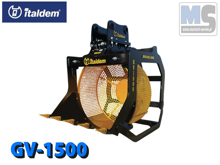 Łyżka przesiewająca ITALDEM GV-1500, 1600kg do koparki 13-26 ton