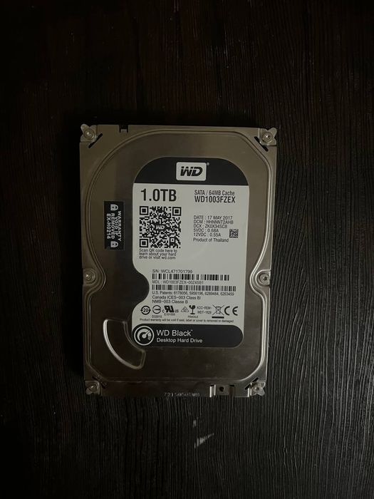 Жёсткий диск Western Digital Black 1 Tb