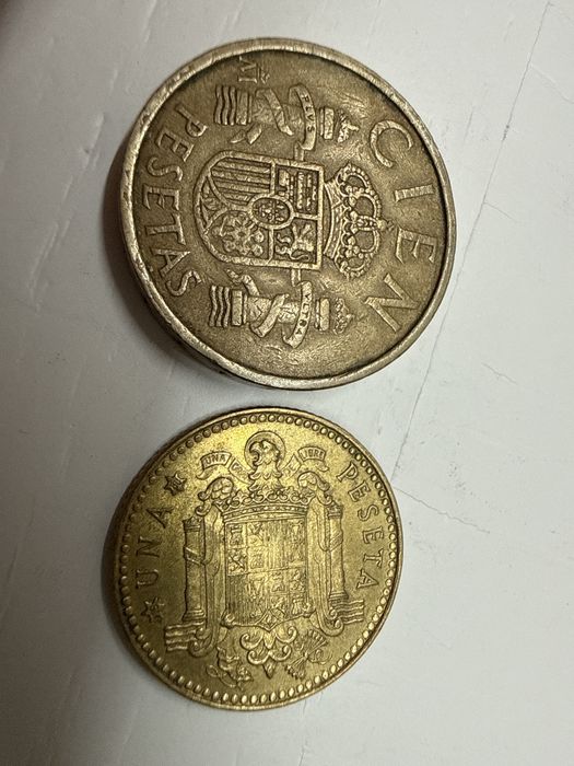 Lote 4 Moedas de Pesetas – Espanha – Coleção / Numismática