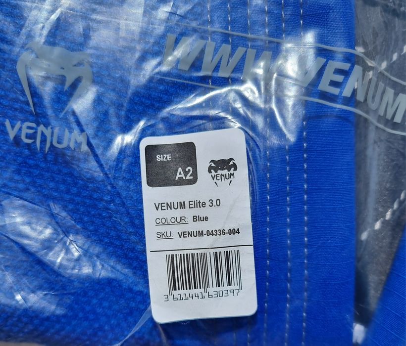Kimono GI BJJ Venum Elite 3.0 A2 nowe niebieskie