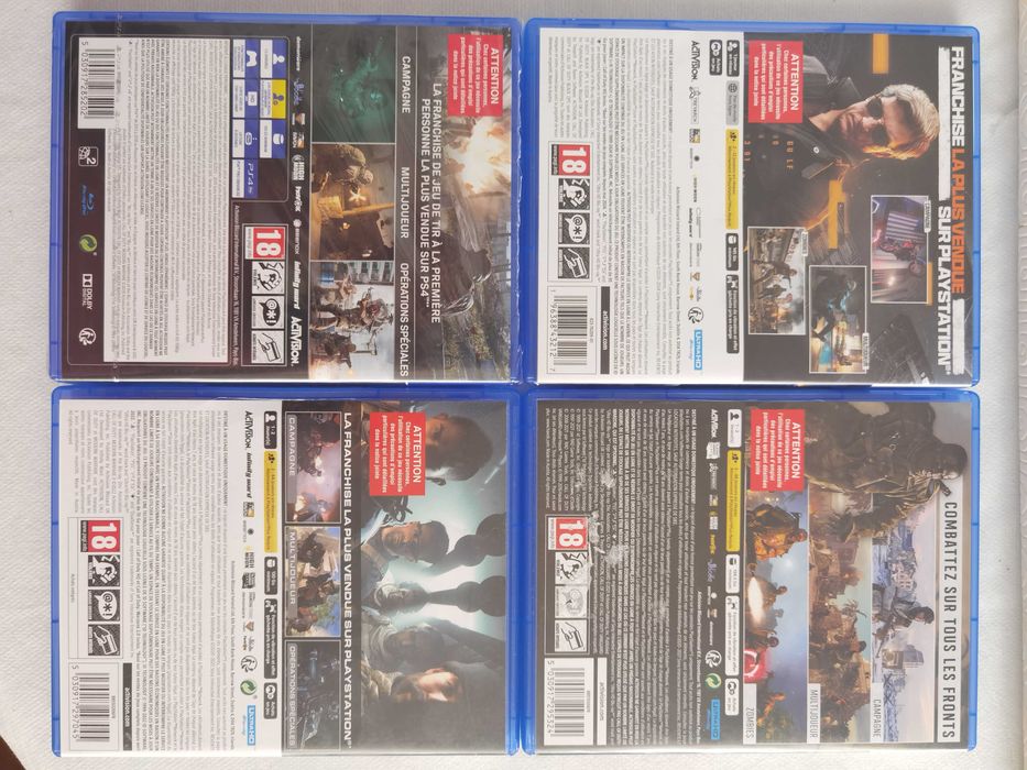 Lote jogos Call of duty ps4/ps5 em excelente estado.