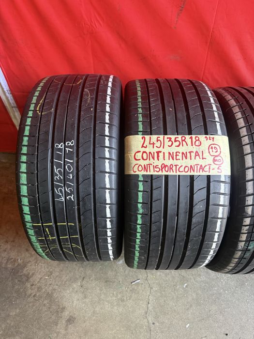 Pneus 215/40/18 + 245/35/18 Falken + Continental Como novos