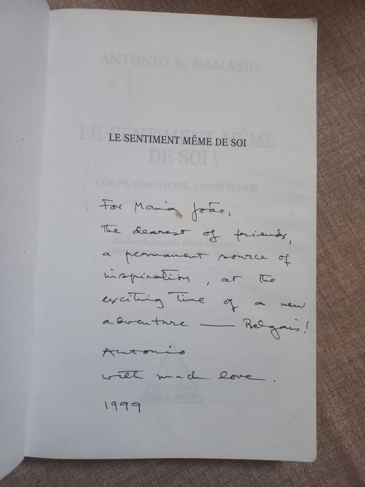 Le Sentiment de Soi de Antonio Damásio