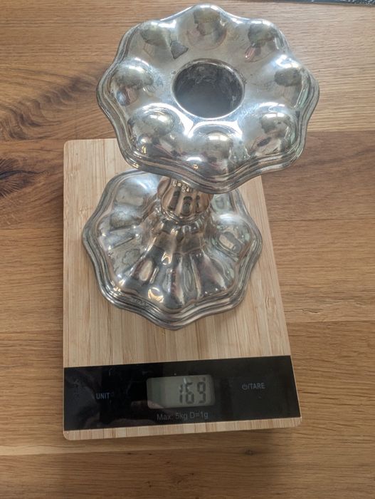 Świecznik srebro 800