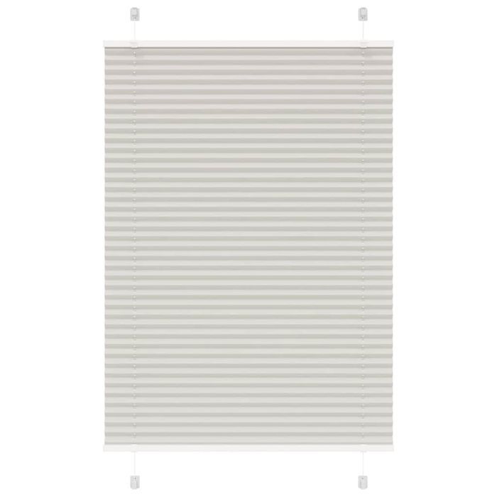 Vidaxl Roleta Plisowana Jasnoszara 95X150 Cm Szerokość Tkaniny 94,4 Cm